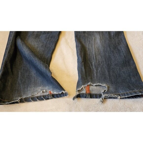 Hugo Boss Regular Fit Jeans Mens Sz 33 X 32 Distressed Wash 100% Cotton - Picture 8 of 15